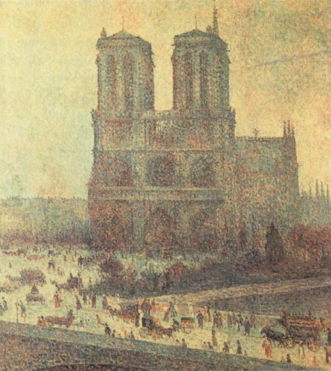 Luce, Maximilien Notre-Dame France oil painting art
